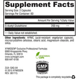 Xymogen, S-Acetyl Glutathione, 120 Vegetarian Capsules - 871149004354 | Hilife Vitamins