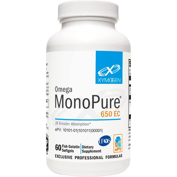 Xymogen, Omega Monopure 650 Ec, 60 Softgels - 871149004361 | Hilife Vitamins