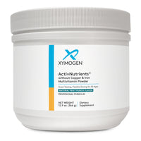 Xymogen, ActivNutrients® without Copper & Iron Multivitamin Powder, Fruit Punch, 60 Servings Powder UPC 871149004033