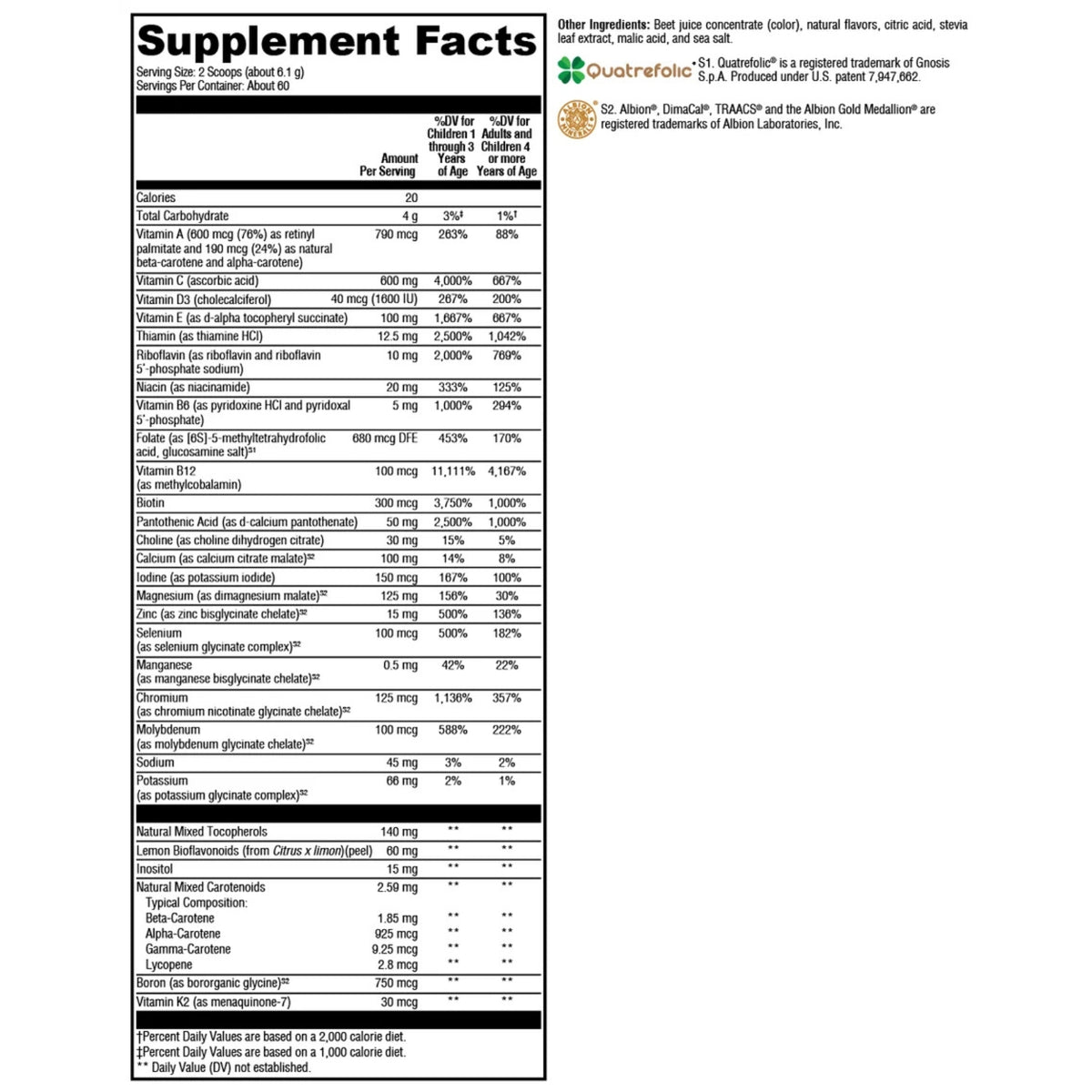 Xymogen, ActivNutrients® without Copper & Iron Multivitamin Powder, Fruit Punch, 60 Servings Powder UPC 871149004033