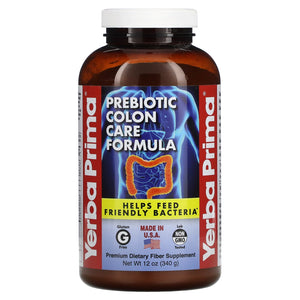 Yerba Prima, Prebiotic Colon Care Formula Powder, 12 Oz - 046352002040 | Hilife Vitamins