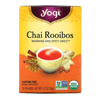 Yogi Tea Company, Chai Rooibos Tea, 16 UPC 076950415331 | Hilife Vitamins