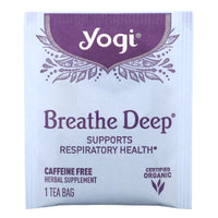 Yogi Tea Company, Breathe Deep Tea, 16 UPC 076950450042 | Hilife Vitamins