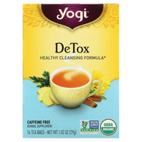 Yogi Tea Company, Detox Tea, 16 UPC 076950450080 | Hilife Vitamins