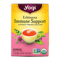 Yogi Tea Company, Echinacea Immune Support Tea, 16 UPC 076950450103 | Hilife Vitamins