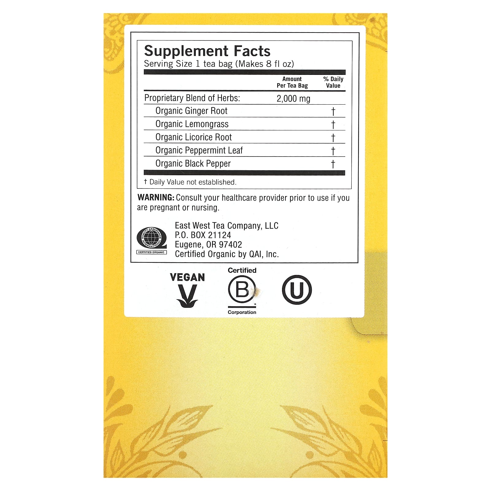 Yogi Tea Company, Ginger Tea, 16 UPC 076950450110 | Hilife Vitamins