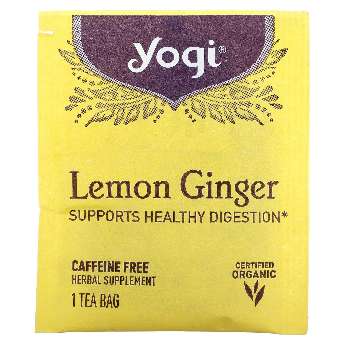 Yogi Tea Company, Organic Lemon Ginger Tea, 16 UPC 076950450172 | Hilife Vitamins