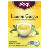 Yogi Tea Company, Organic Lemon Ginger Tea, 16 - 076950450172 | Hilife Vitamins