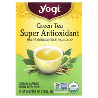 Yogi Tea Company, Green Tea Super Anti-Oxidant, 16 UPC 076950450363 | Hilife Vitamins