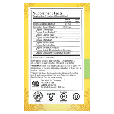 Yogi Tea Company, Green Tea Super Anti-Oxidant, 16 UPC 076950450363 | Hilife Vitamins