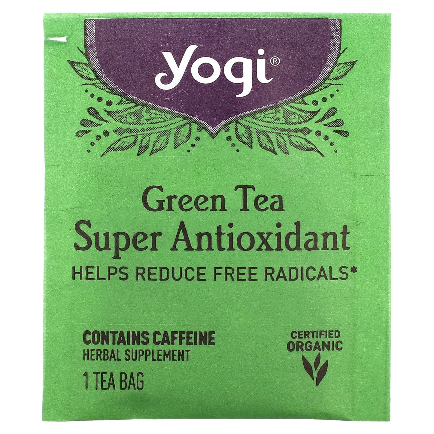 Yogi Tea Company, Green Tea Super Anti-Oxidant, 16 UPC 076950450363 | Hilife Vitamins