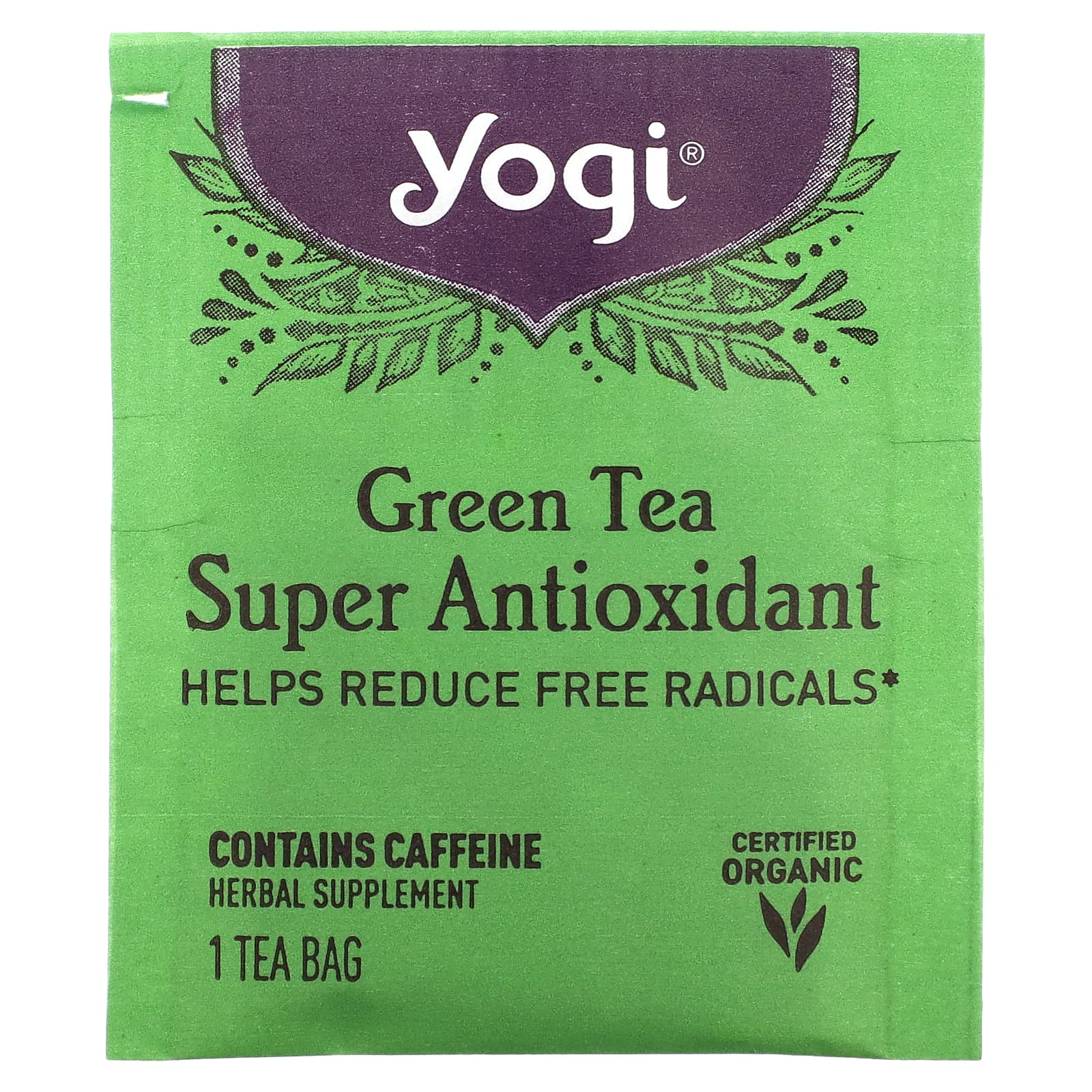 Yogi Tea Company, Green Tea Super Anti-Oxidant, 16 UPC 076950450363 | Hilife Vitamins