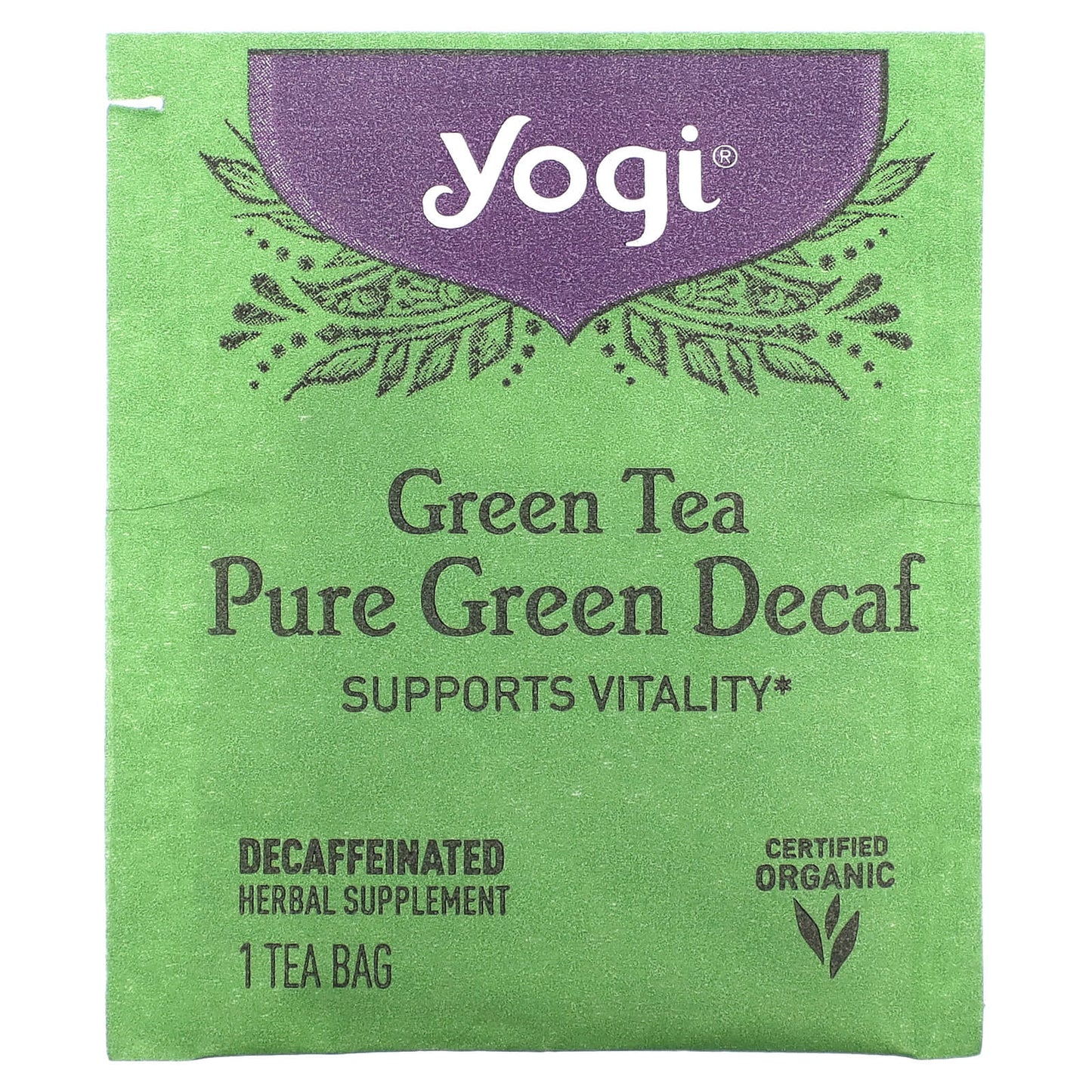 Yogi Tea Company, Green Tea Decaf, 16 UPC 076950450417 | Hilife Vitamins