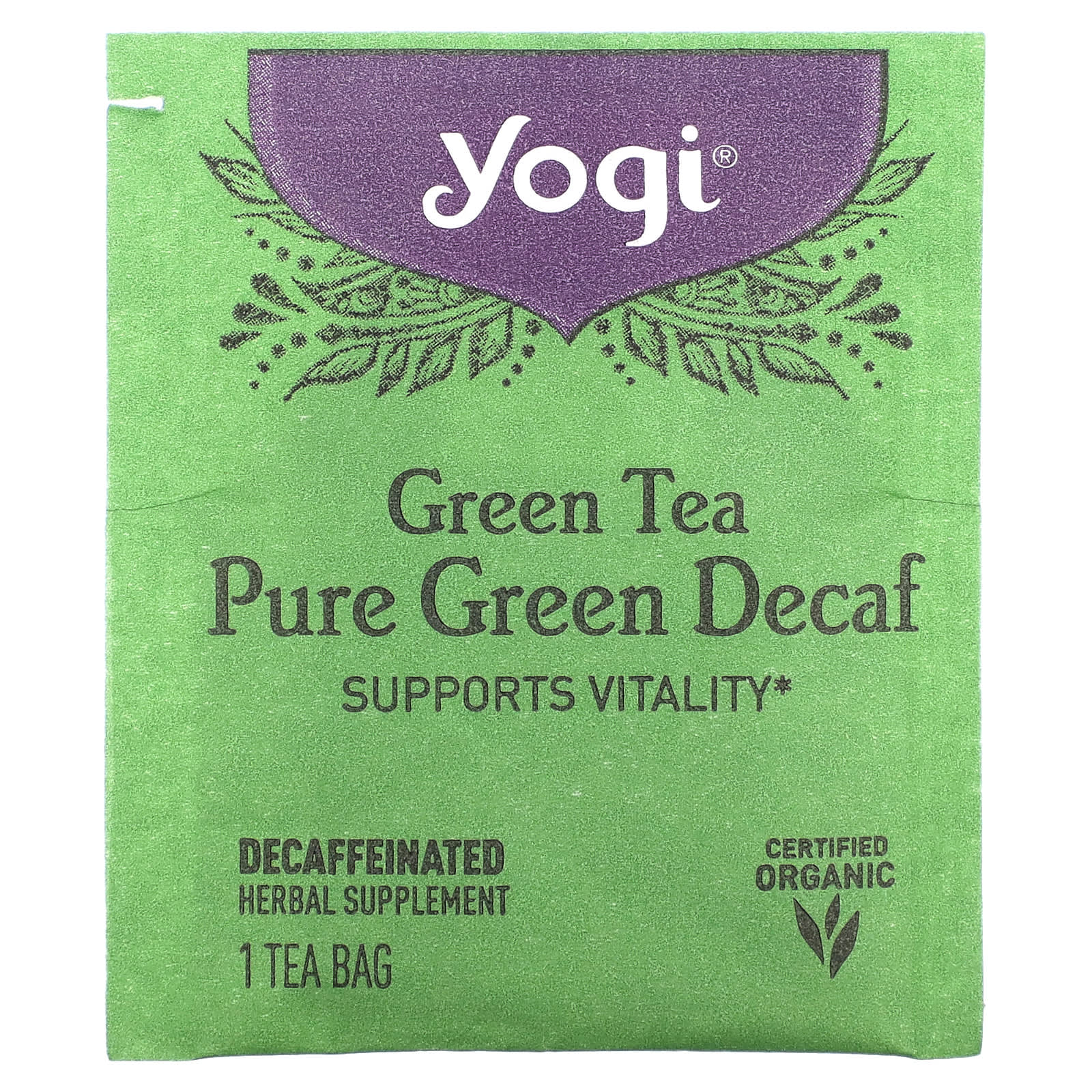 Yogi Tea Company, Green Tea Decaf, 16 UPC 076950450417 | Hilife Vitamins