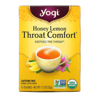 Yogi Tea Company, Honey Lemon Throat Comfort Tea, 16 UPC 076950450561 | Hilife Vitamins