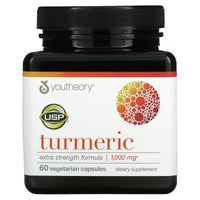 Youtheory, Turmeric Extra Strength Formula, 60 Capsules UPC 850502007140 | Hilife Vitamins