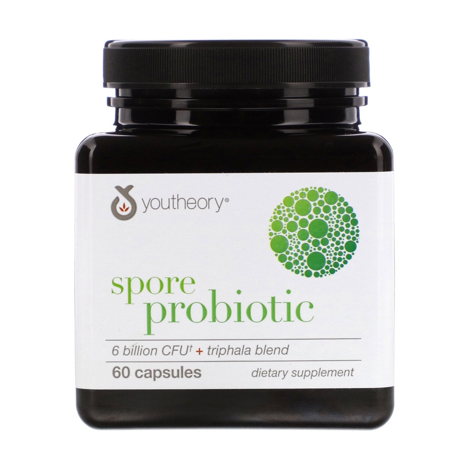 Youtheory, Spore Probiotic Advanced - 6 Billion Cfu+Triphala Blend, 60 Capsules UPC 850502007225 | Hilife Vitamins