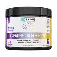 Zhou Nutrition, Creatine Calm + Focus, 30 Servings UPC 669191436083 | Hilife Vitamins