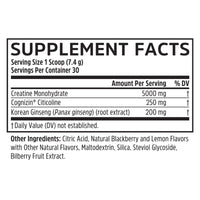 Zhou Nutrition, Creatine Calm + Focus, 30 Servings UPC 669191436083 | Hilife Vitamins