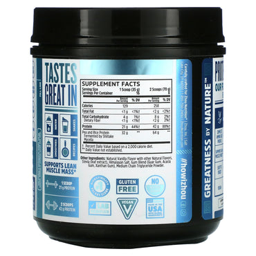 Zhou Nutrition, Plant Complete, Optimal Absorption Vegan Protein, Vanilla, 17.7 oz (500.8 g) UPC 669191721486 | HiLife Vitamins
