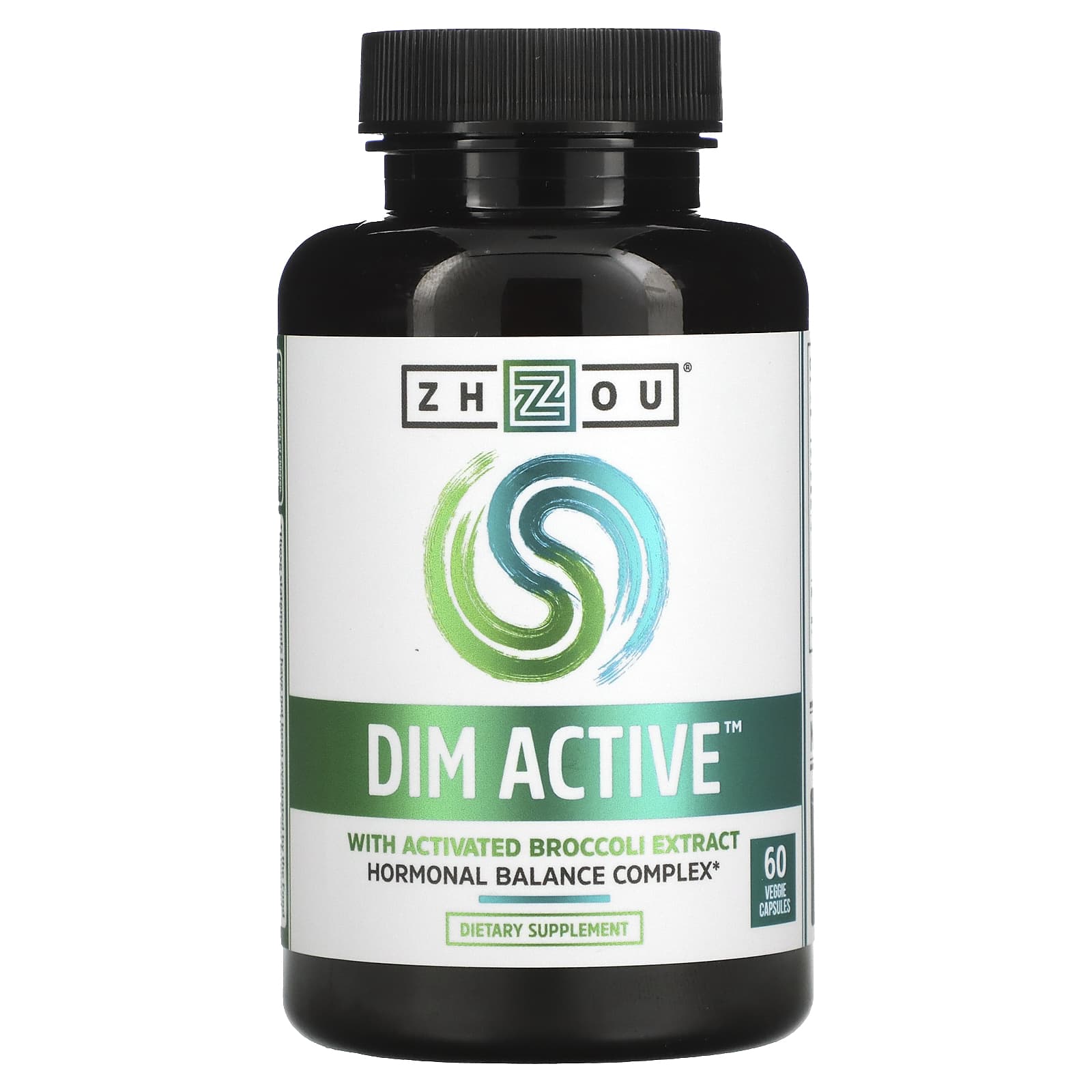 Zhou Nutrition, DIM Active, Hormonal Balance Complex, 60 Veggie Capsules UPC 859805006072 | HiLife Vitamins