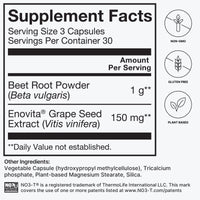 HumanN, SuperBeets, 1000 mg, 90 Capsules UPC 813188021046 | Hilife Vitamins