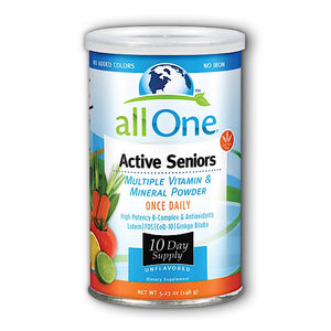 All-One Nutritech, Active Seniors Multiple Vitamins and Minerals, 5.29 Oz - 052534000018 | Hilife Vitamins