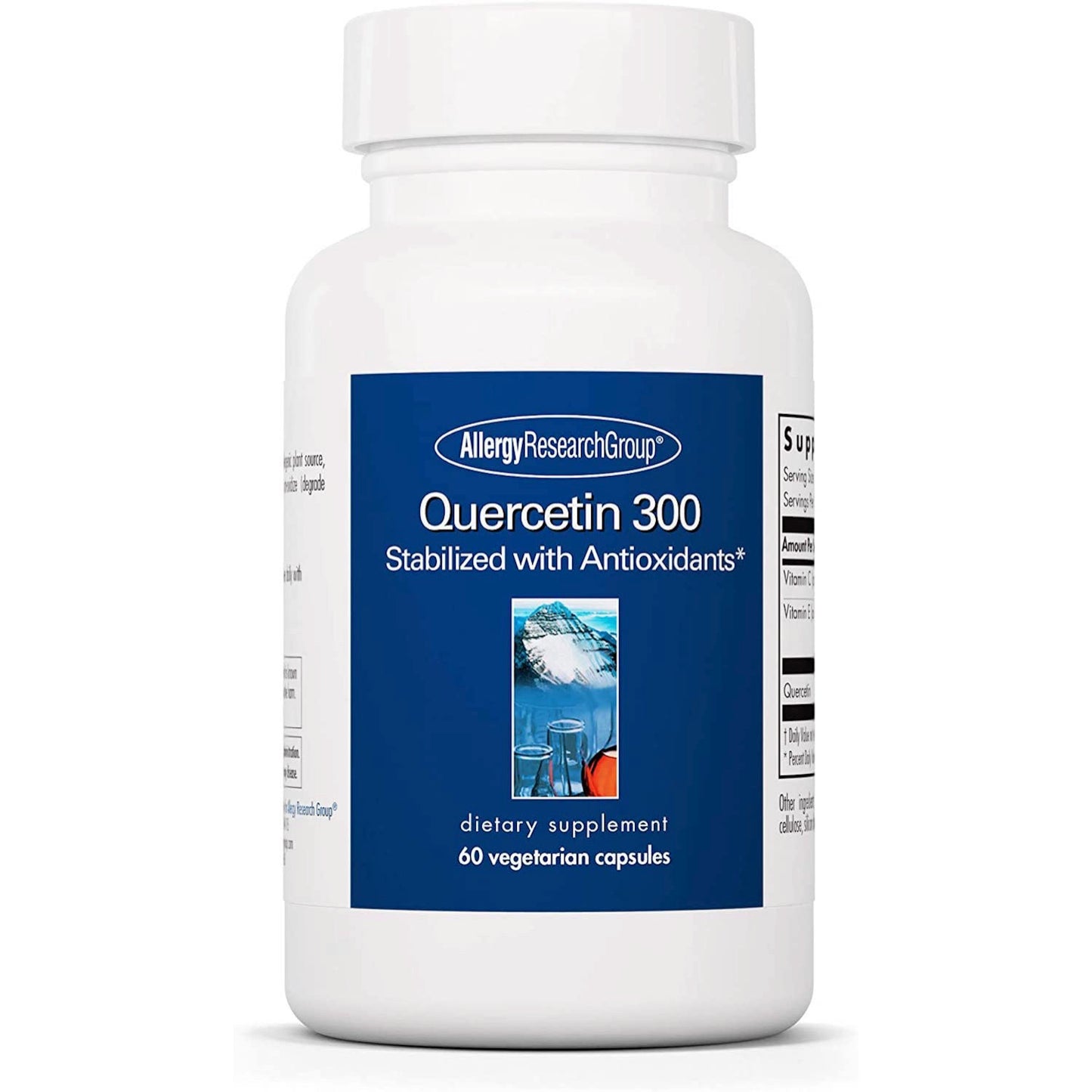 Allergy Research Group, Quercetin 300 mg, 60 Vegetarian Capsules UPC 713947700604 | HiLife Vitamins