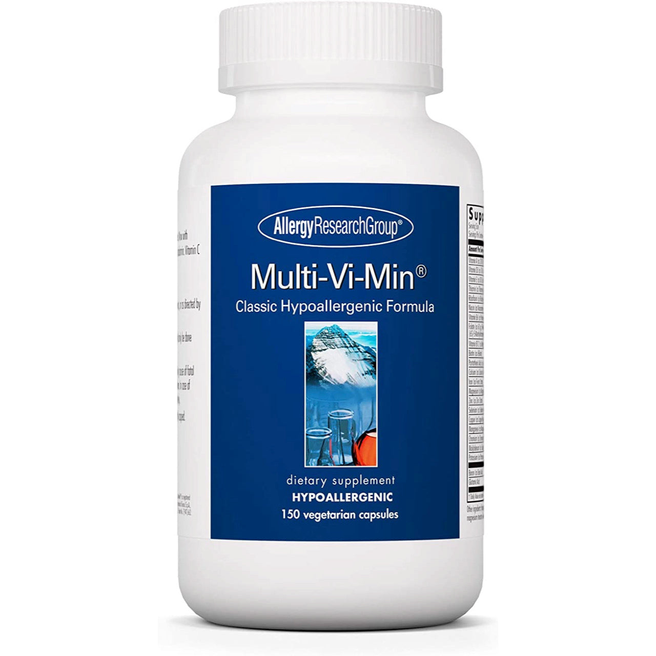 Allergy Research Group, Multi-Vi-Min without Copper & Iron, 150 Vegetarian Capsules UPC 713947702004 | HiLife Vitamins