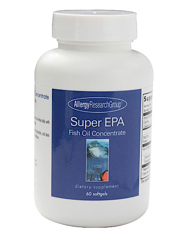 Allergy Research Group, Super EPA Fish Oil Concentrate, 60 Softgels UPC 713947712508 | HiLife Vitamins