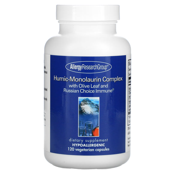 Allergy Research Group, Humic-Monolaurin Complex with Olive Leaf and Russian Choice Immune, 120 Vegetarian Capsules
