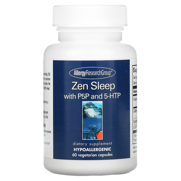 Allergy Research Group, Zen Sleep with P5P and 5-HTP, 60 Vegetarian Capsules - 713947773608 | Hilife Vitamins