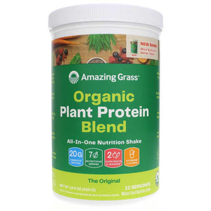 Amazing Grass, Organic Plant Protein Powder, The Original, 14.8 oz - 829835008902 | Hilife Vitamins
