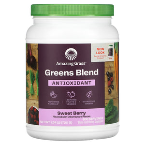 Amazing Grass, Green Superfood, Antioxidant, Sweet Berry, 24.7 oz - 829835000869 | Hilife Vitamins