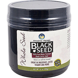 Amazing Herbs, Black Seed Whole Seed, 16 Oz seeds - 665231861167 | Hilife Vitamins