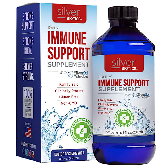 American Biotech Labs, Silver Biotics, Daily Liquid Immune Support, 8 Fl Oz - 831060001856 | Hilife Vitamins