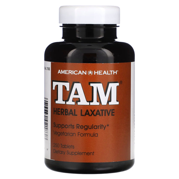 American Health, Tam Herbal Laxative, 250 Tablets - 076630021838 | Hilife Vitamins