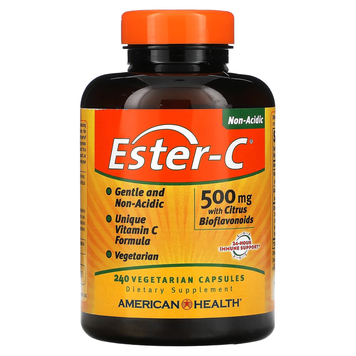 American Health, Ester-C w/Citrus Bioflavonoids 500mg, 240 Capsules UPC 076630169677 | HiLife Vitamins