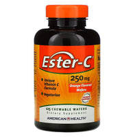 American Health, Ester-C 250mg Chewable Wafers Vegetarian, 125 Wafer UPC 076630170727 | HiLife Vitamins