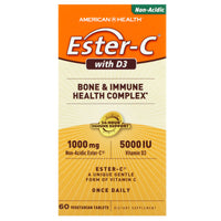 American Health, Ester-C D3, 60 Tablets UPC 076630347105 | HiLife Vitamins
