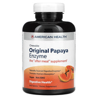 American Health, Papaya Enzyme Original, 600 Chewables UPC 076630501057 | HiLife Vitamins