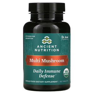 Ancient Nutrition, Multi Mushroom Daily Immune Defense, 60 Tablets - 816401025531  | Hilife Vitamins