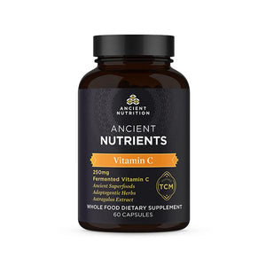 Ancient Nutrition, Lipid Vitamin C+Probiotics, 60 Capsules - 816401025258 | Hilife Vitamins