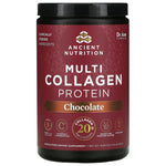 Ancient Nutrition, Multi Collagen Protein Chocolate, 18.5 Oz UPC 816401022196 | HiLife Vitamins