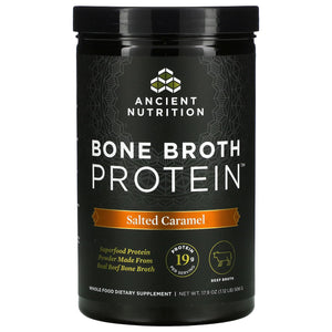 Ancient Nutrition, Bone Broth Protein Beef Salted Caramel, 17.8 Oz - 816401022448 | Hilife Vitamins