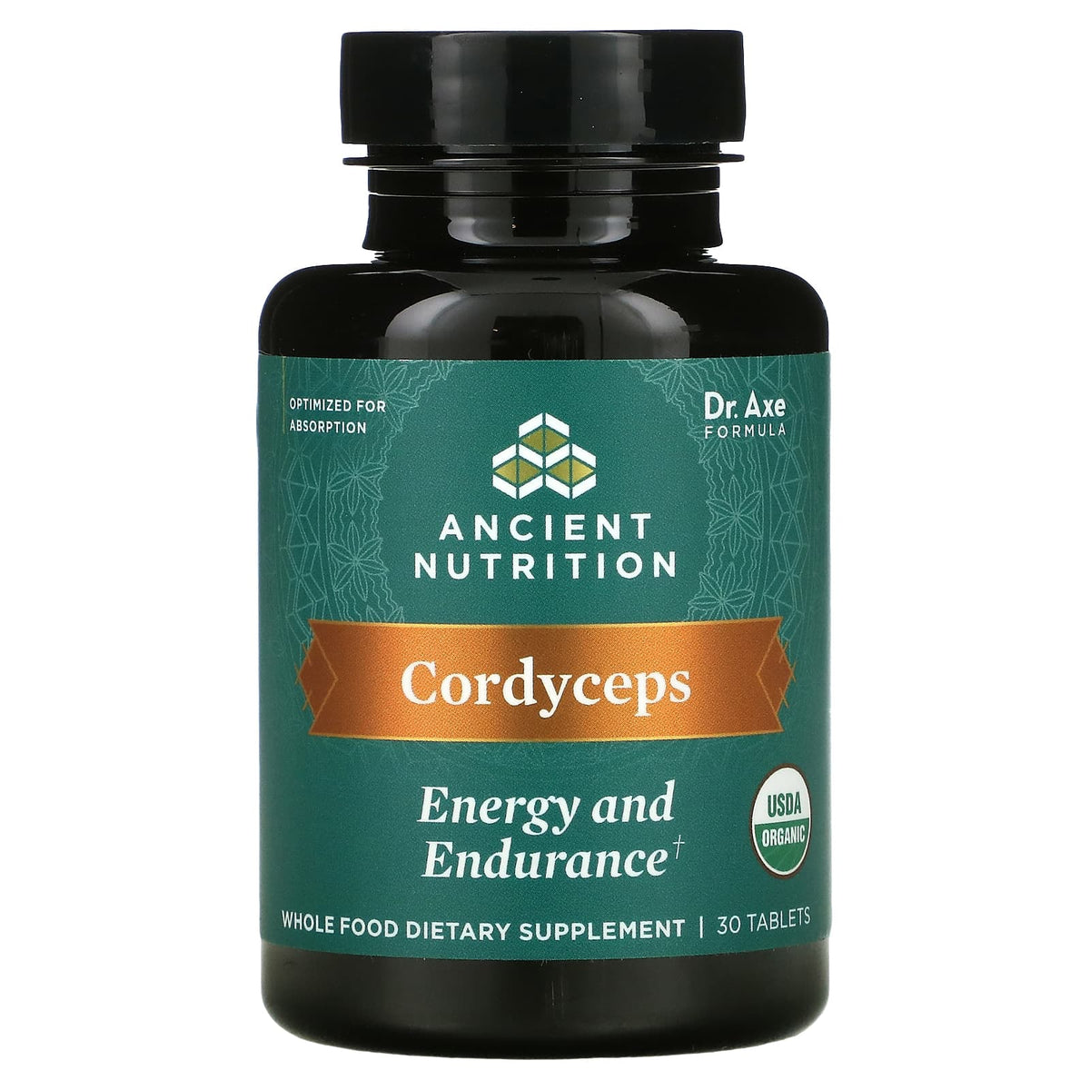 Ancient Nutrition, Cordyceps, Energy and Endurance, 30 Tablets | HiLife ...