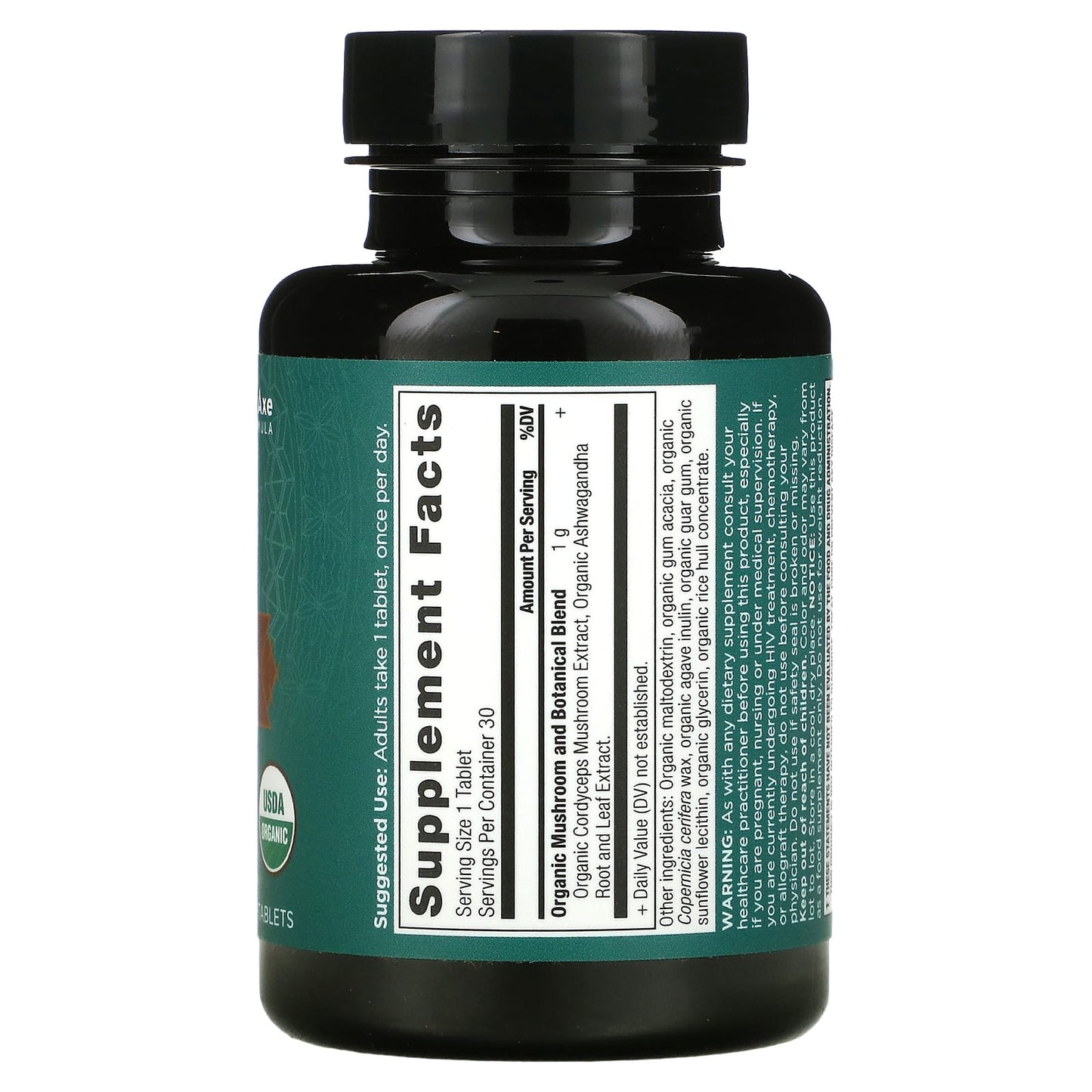 Ancient Nutrition, Cordyceps, Energy and Endurance, 30 Tablets UPC 816401025494 | HiLife Vitamins