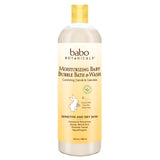 Babo Botanicals, Moisturizing baby bubble bath & wash Plant Based, 15 fl Oz - 899248010052 | Hilife Vitamins