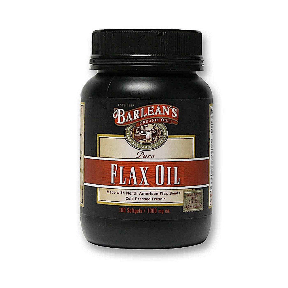 Barlean's, Flax, 100 Softgels UPC 705875100014 | HiLife Vitamins