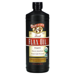 Barlean’s, Flax Oil, 32 Oz - 705875000031 | Hilife Vitamins